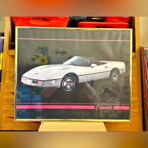 Vintage 80’s Corvette Poster